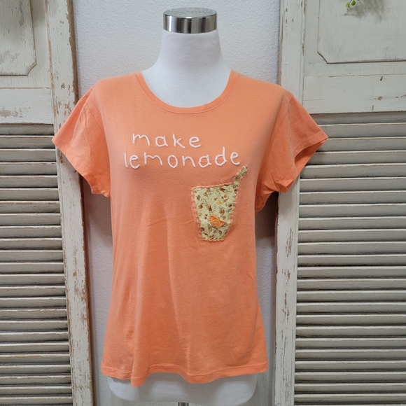 amy tangerine make lemonade vintage tee women's size large - Picture 2 of 11
